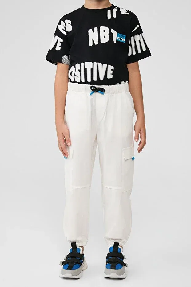 Детские брюки для мальчиков хлопковые Nbt Jeans, White — фото 2