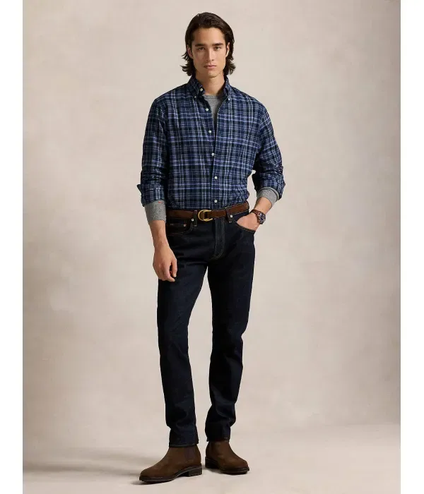 Мужская рубашка с длинным рукавом Polo Ralph Lauren, Blu Marino — фото 3