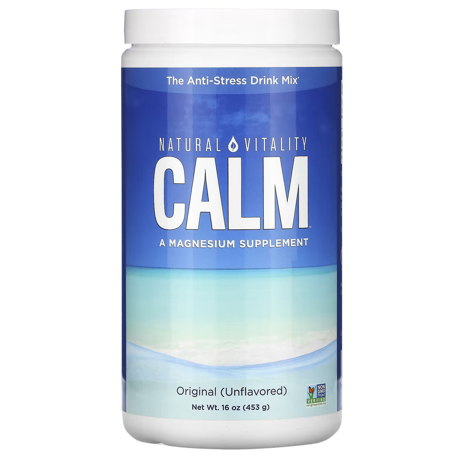 

Natural Vitality, CALM, антистрессовая смесь для напитков, оригинальный вкус (без ароматизаторов), 453 г (16 унций)