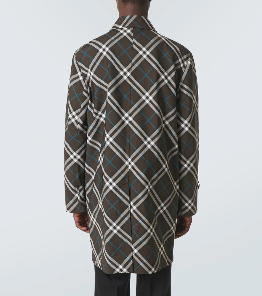 Дождевик Burberry в клетку Burberry, мультиколор — фото 4