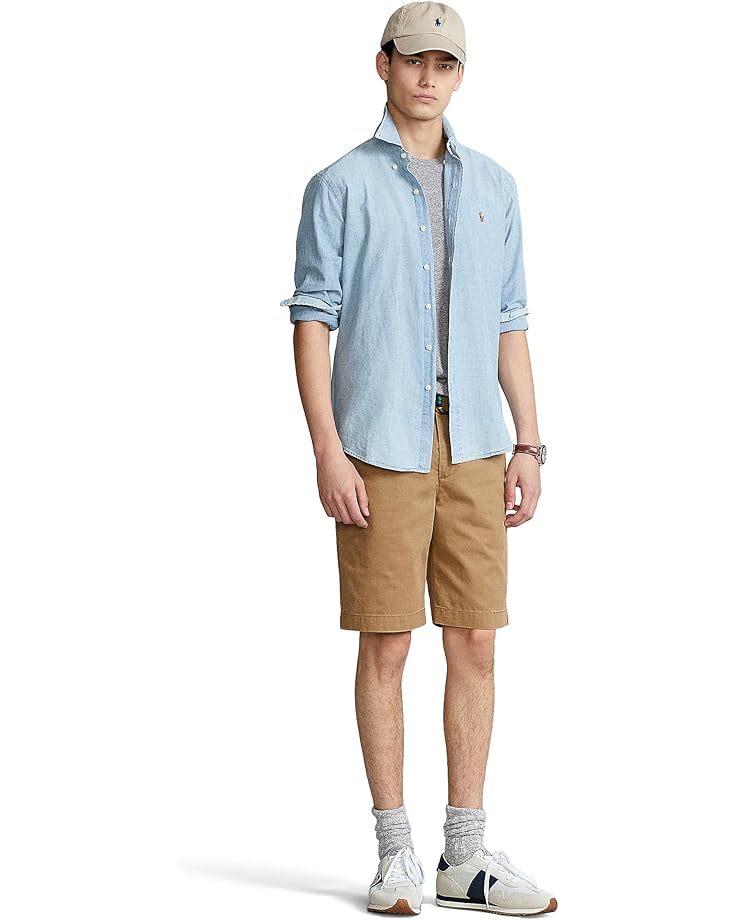 Поло Polo Ralph Lauren Chambray Sport Shirt, цвет Chambray — фото 4
