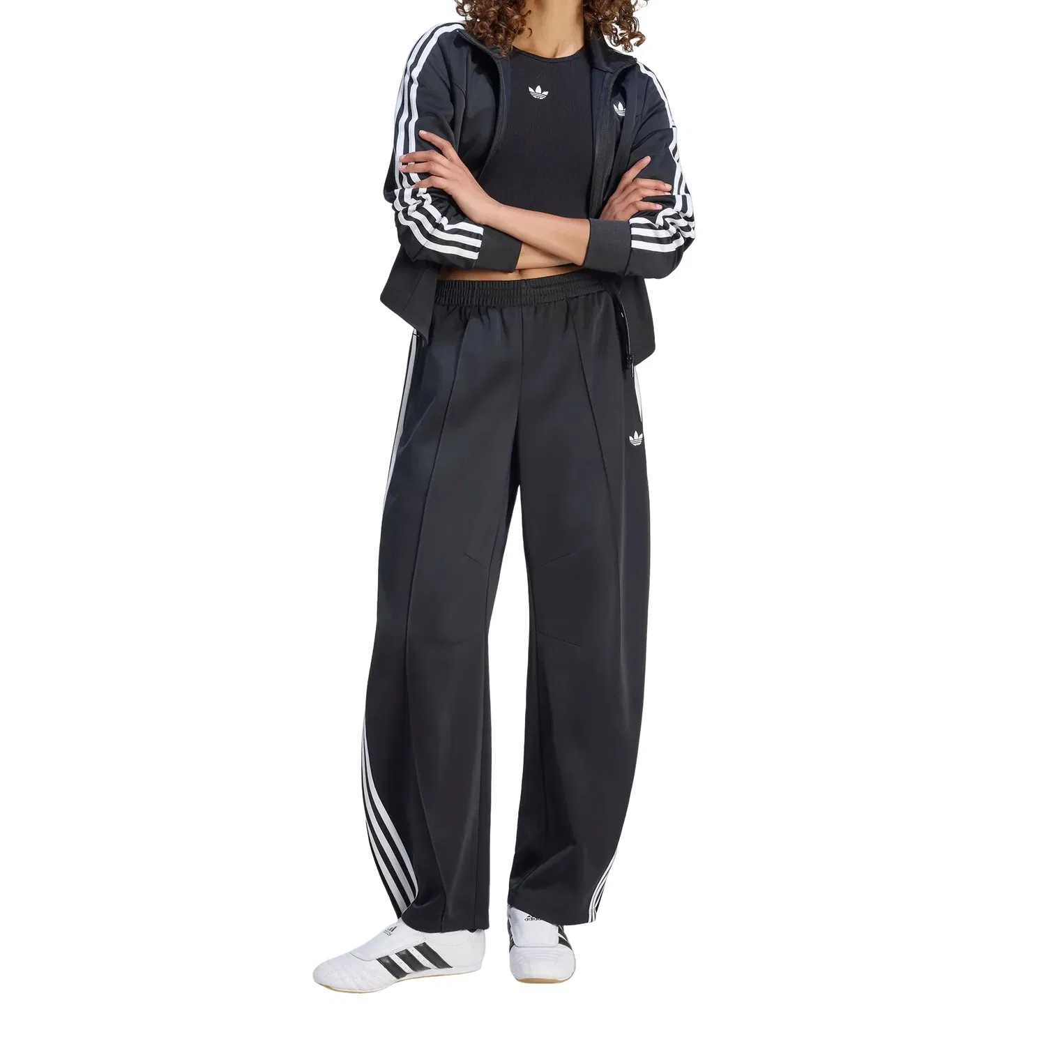 Женские брюки Firebird Barrel Pants Asia SIzing 'Black' adidas, черный — фото 4