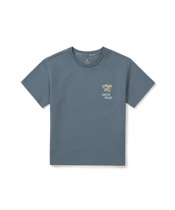 Футболка с коротким рукавом AeroCool Gear, s25mkfts95, Snowpeak Apparel Kids, пастельно-голубой — фото 2