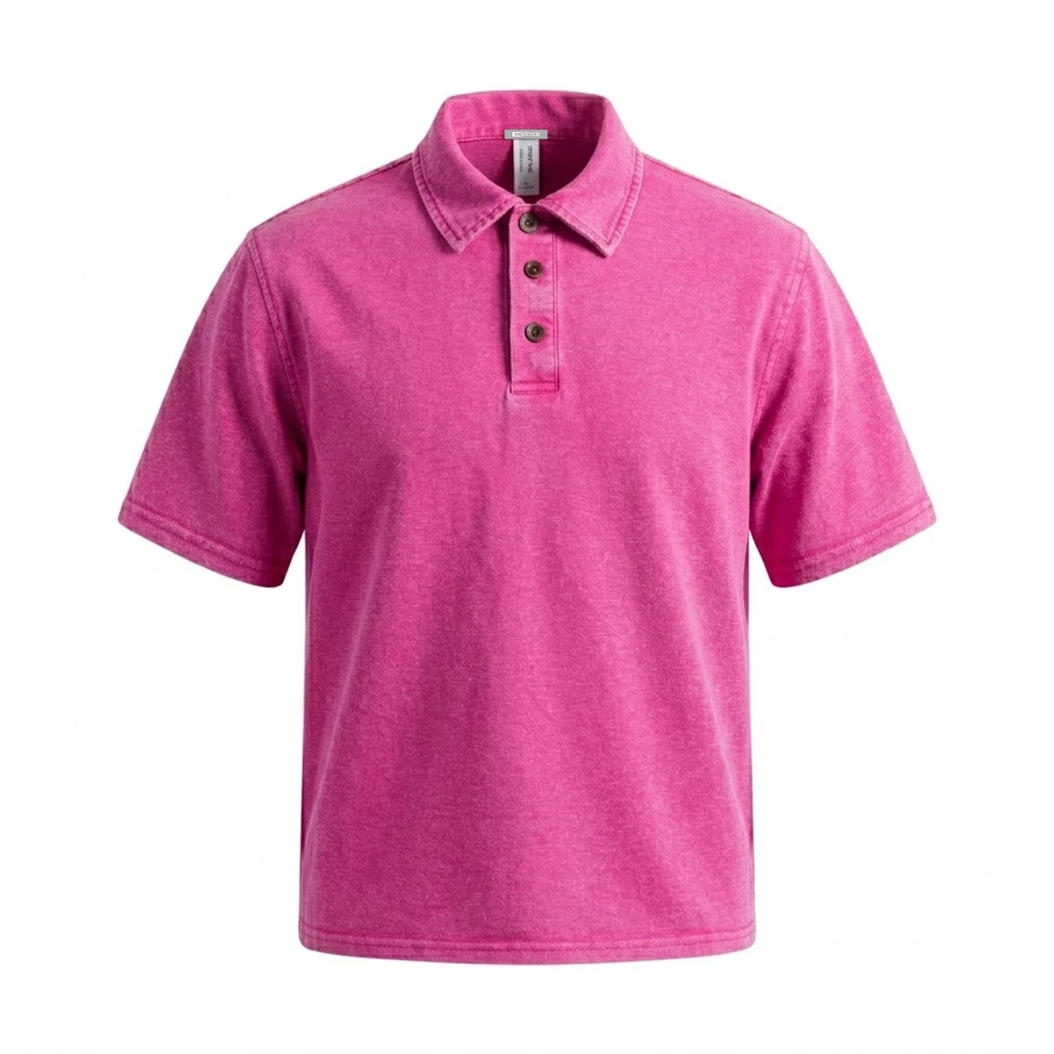 Детское поло минималистичный дизайн Red Bean, Pink