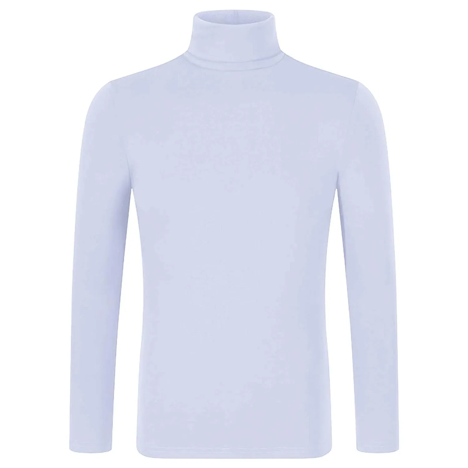 Мужская футболка с высоким воротом Mock Neck Tops, Grey Mock Neck Tops for Men — фото 4
