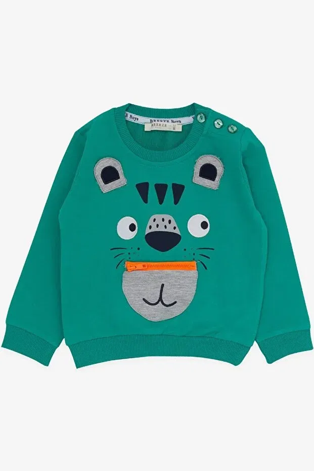 Детский спортивный комплект для мальчиков с принтом Koala Embroidery Breeze, Green — фото 3