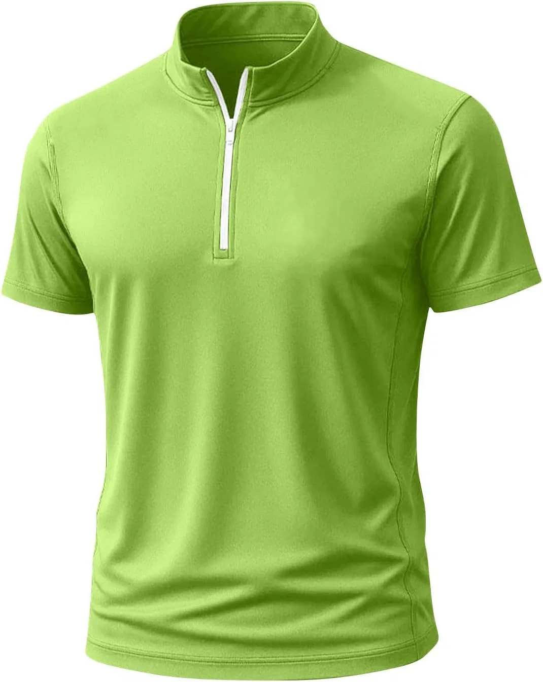 Мужская футболка с длинным рукавом Mock Neck, Green — фото 4