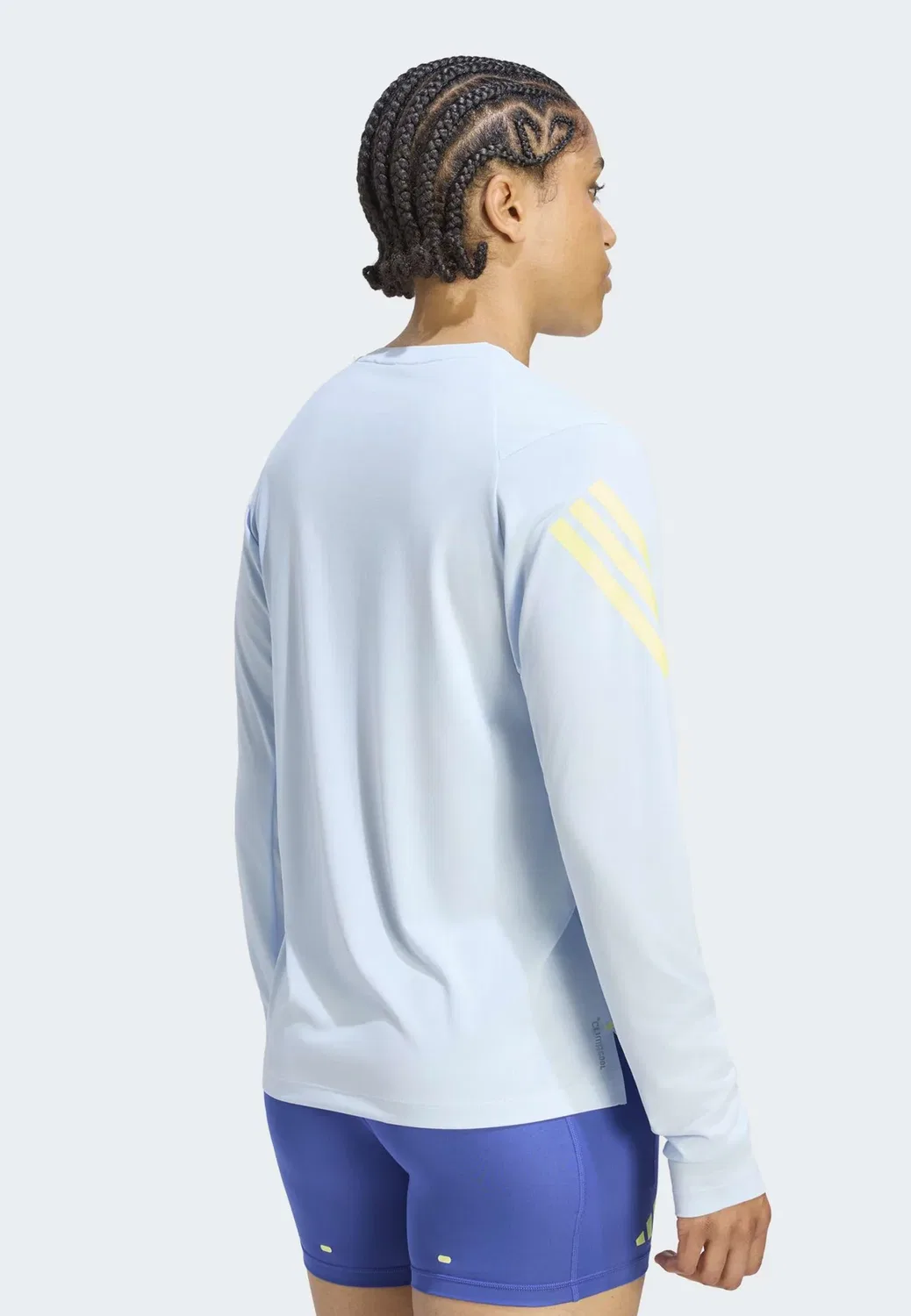 Футболка Ber26 - топ с длинными рукавами Adidas Performance, Crystal Sky — фото 2