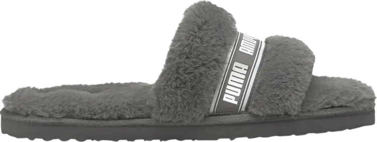 Сандалии Puma Wmns Fluff Slide Charcoal Grey, серый