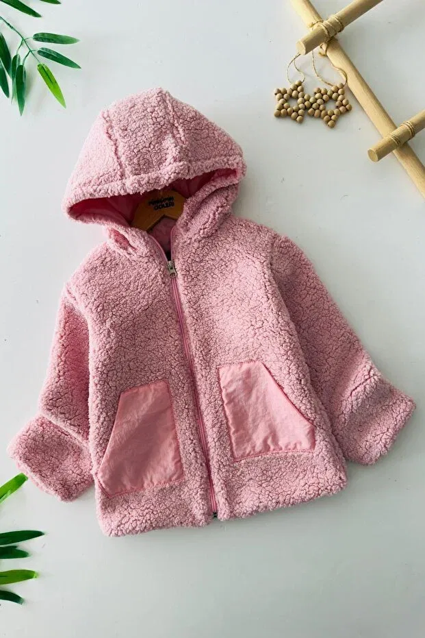 Детский кардиган с капюшоном Minigimin Cicileri, Pink
