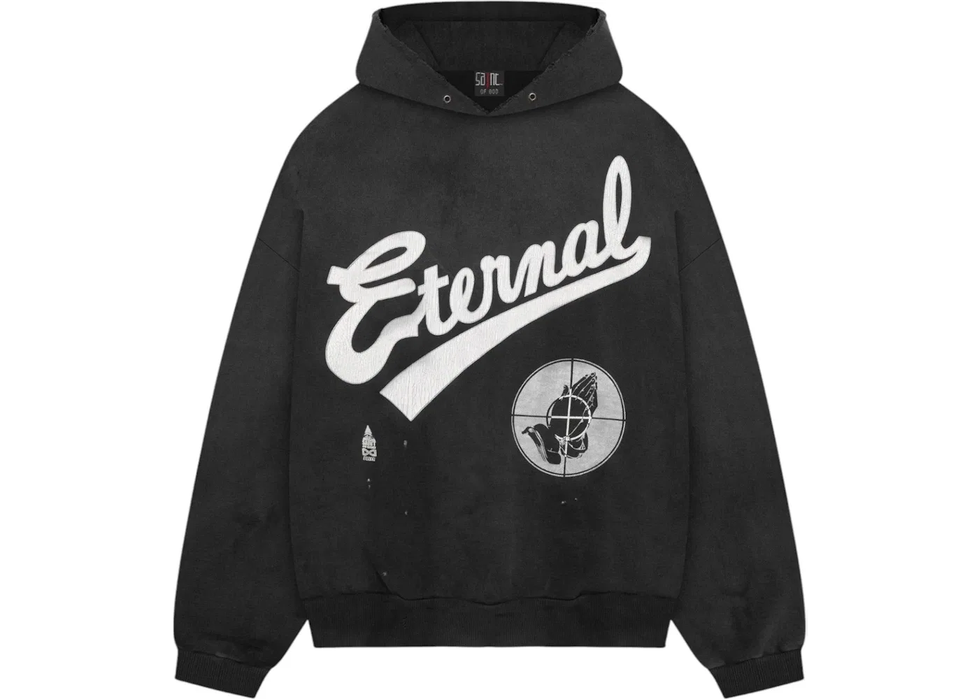 Мужской худи с принтом Hoodie Fear of God, Black