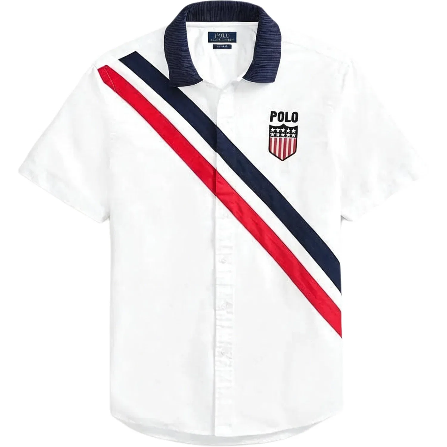 Рубашка с лацканами Polo Ralph Lauren белая