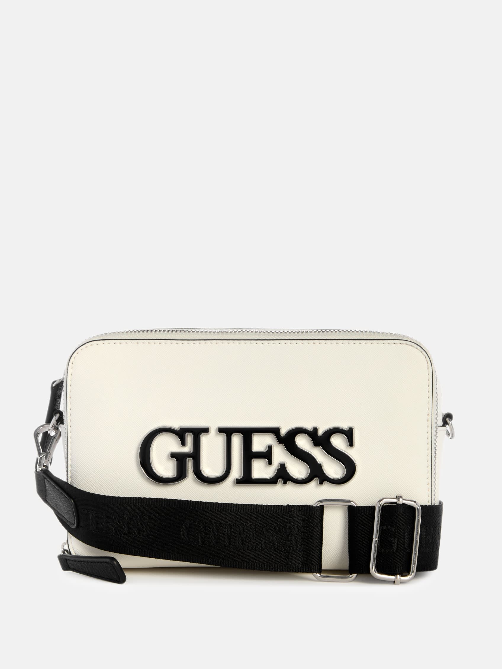 

Сумка-тоут Shaela Top Zip Crossbody Guess Factory, белый
