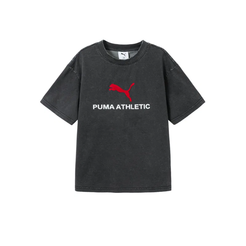 Детская футболка с круглым вырезом PUMA, Dark Gray 20901