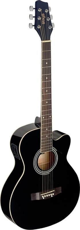 

Акустическая гитара Stagg Auditorium Cutaway Acoustic-Electric Guitar - Black - SA20ACE BLK