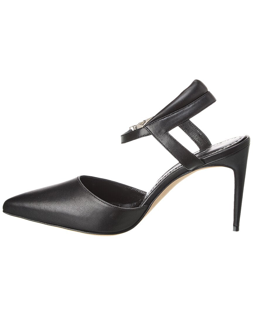 Туфли-лодочки Manolo Blahnik Noumaknu 90 Leather, черный — фото 2
