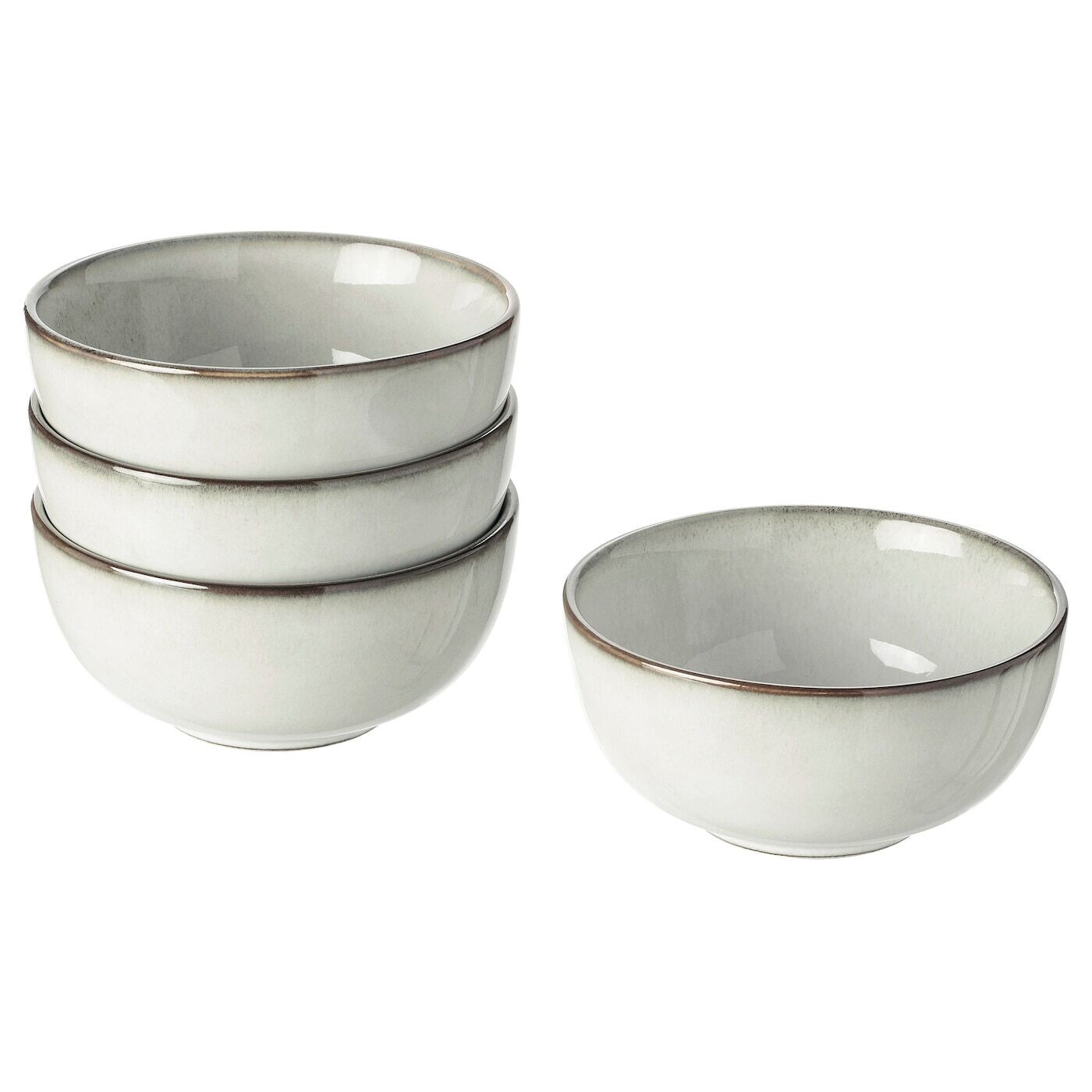 

Миска, серая, 14 см, GLADELIG IKEA