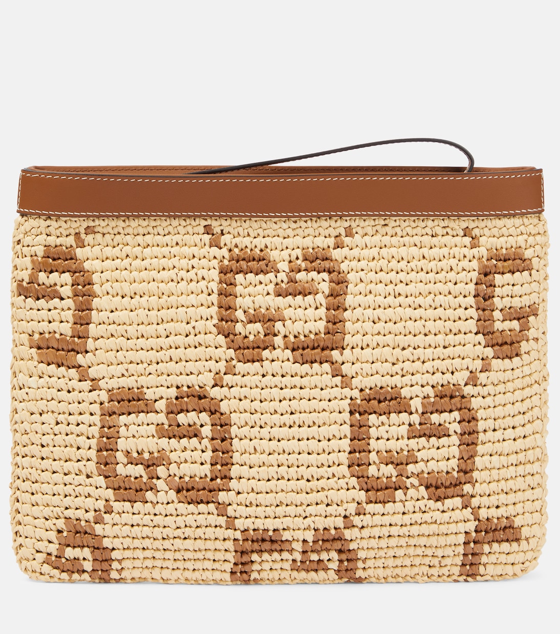 

Клатч GG с кожаной отделкой Gucci, Natur.Sundial/Sund