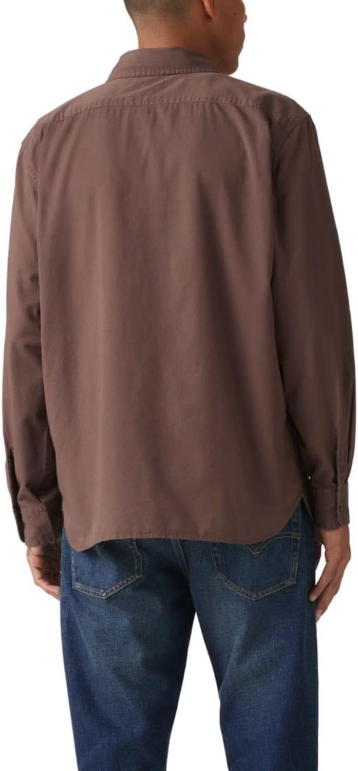 Рубашка Levi's Classic Worker Long Sleeve, коричнево-оливковый — фото 2