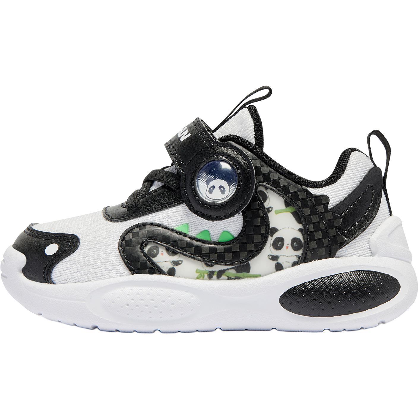 

QIAODAN Антискользящие износостойкие низкие туфли для малышей черно-белые