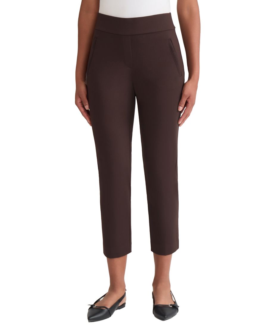 

Женские брюки с декоративными складками Jones New York, Dark Brown