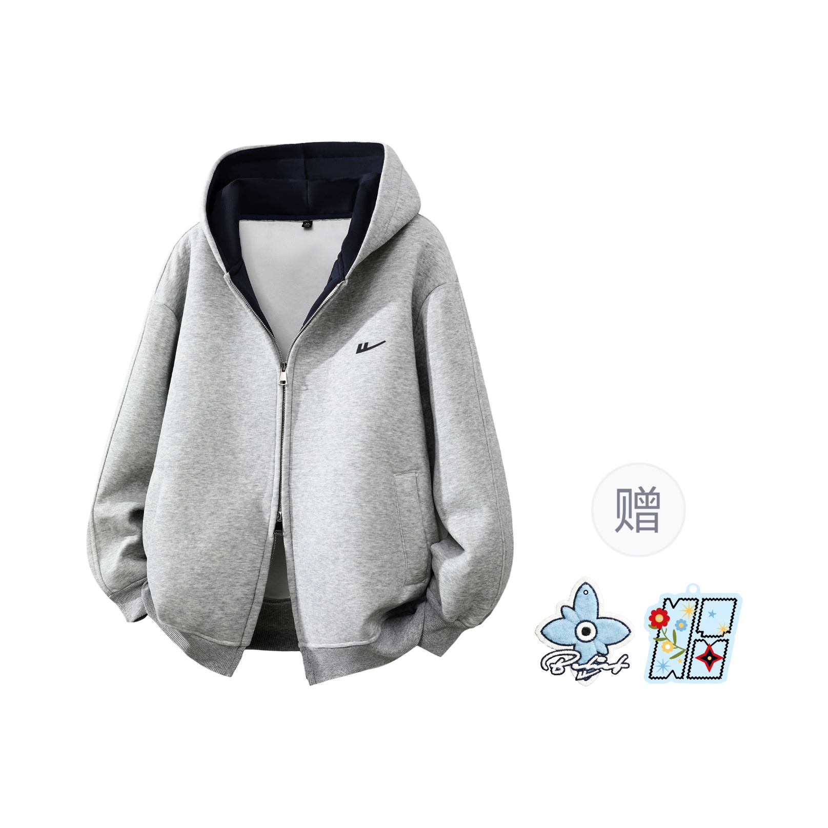 

Толстовка Women's Hooded Moderate WARRIOR, heather серый[free badge+scented sachet charm]