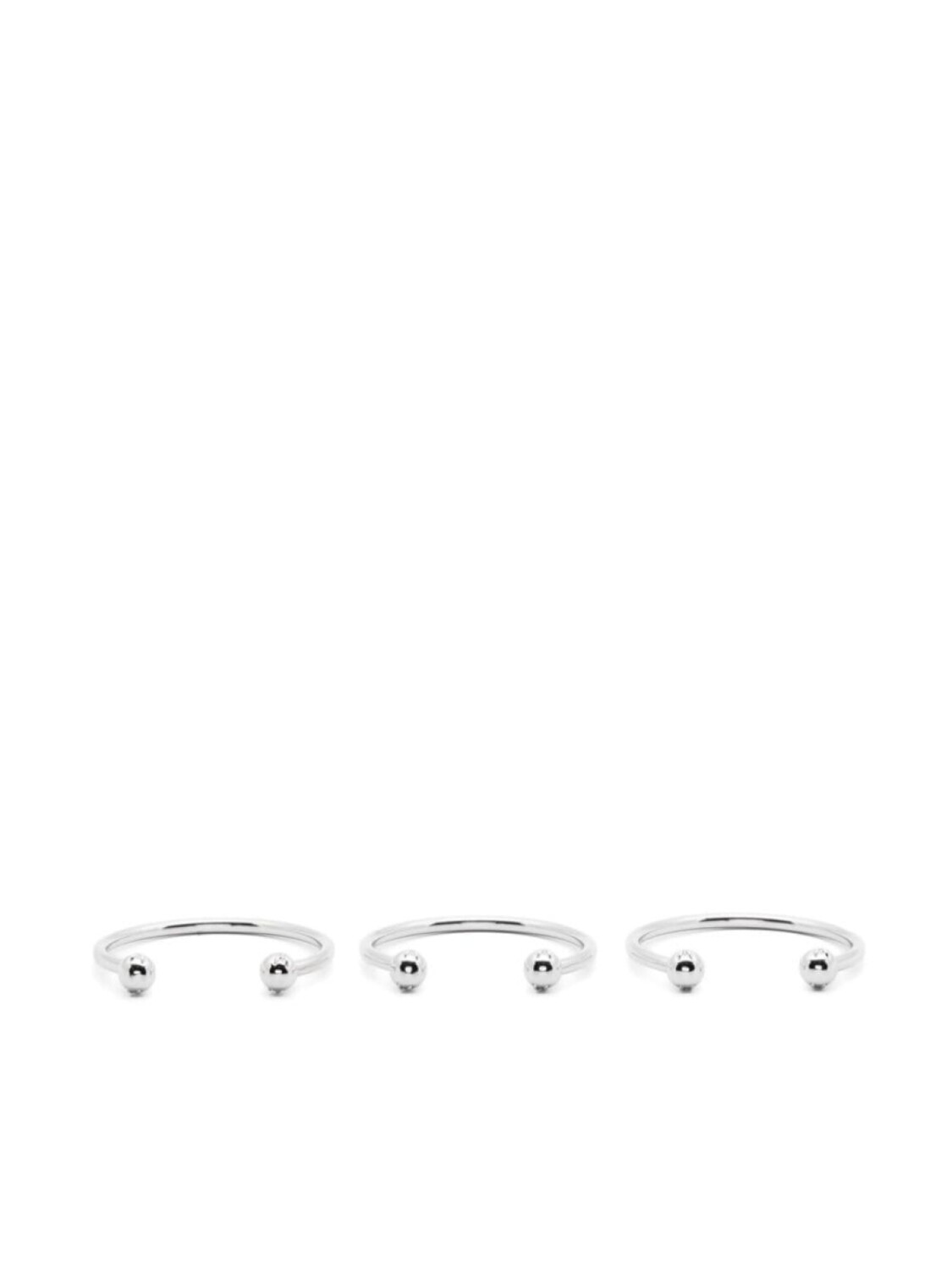 

Комплект Piercing из трех браслетов Patrizia Pepe, серебряный