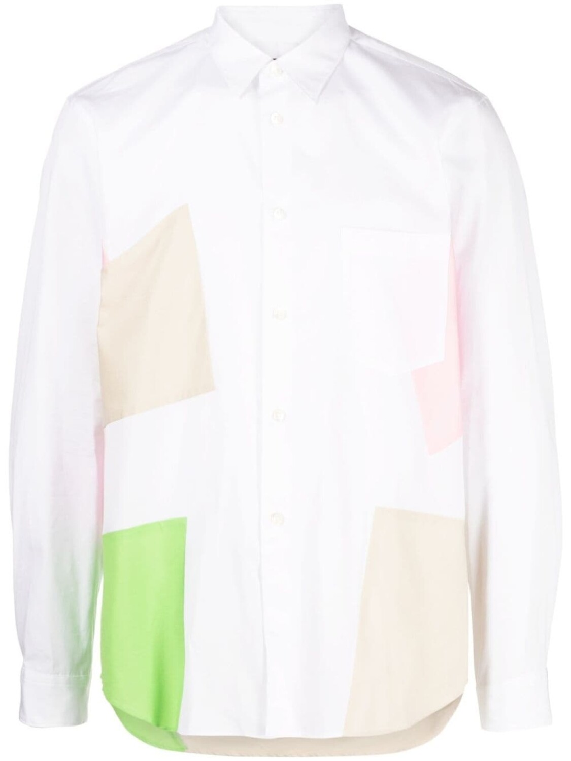 

Comme des Garçons Homme Plus рубашка в стиле колор-блок, белый