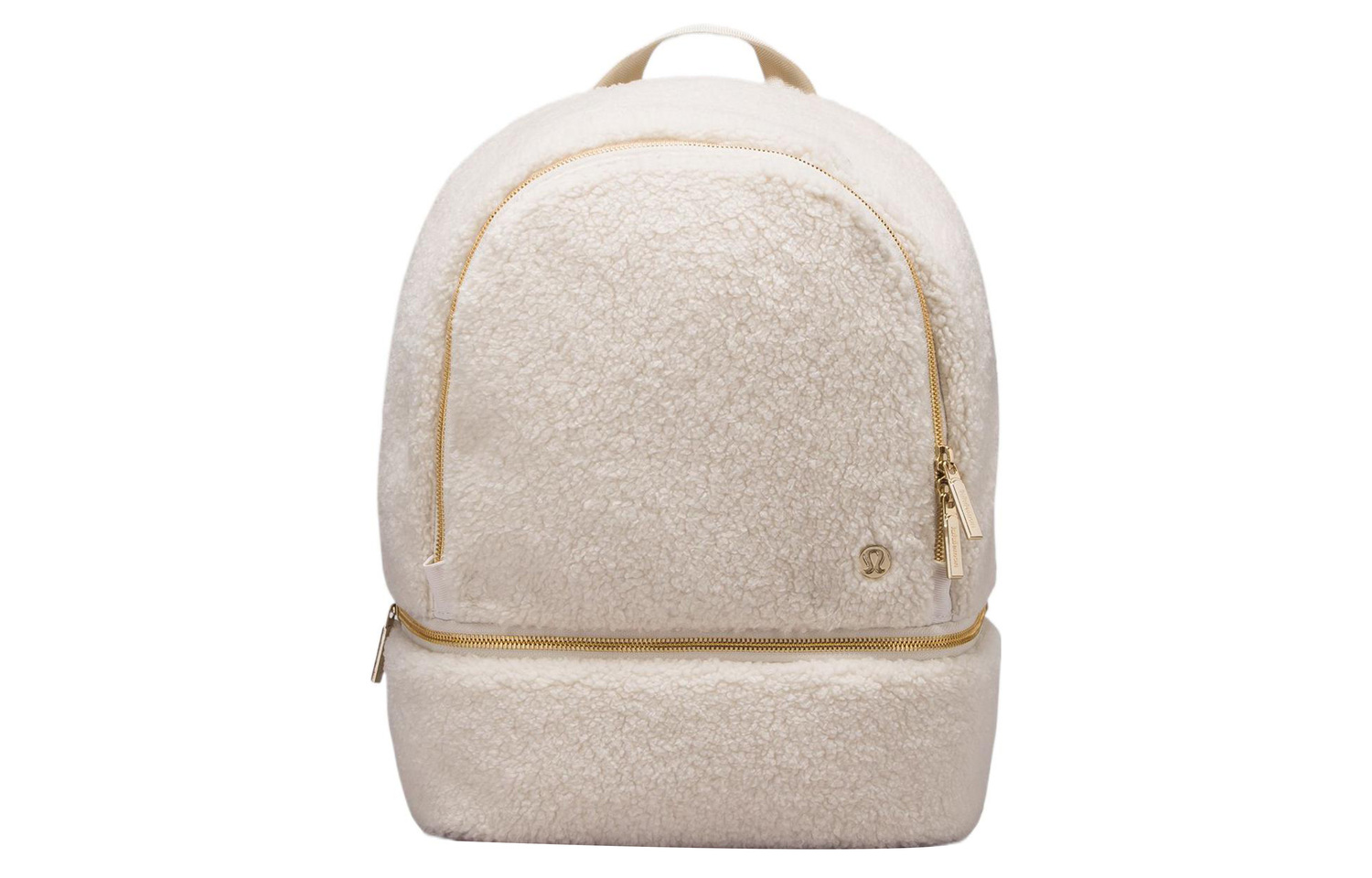 

Lululemon Мини рюкзак из велюра женский альбуминовый цвет, Zipper Gold