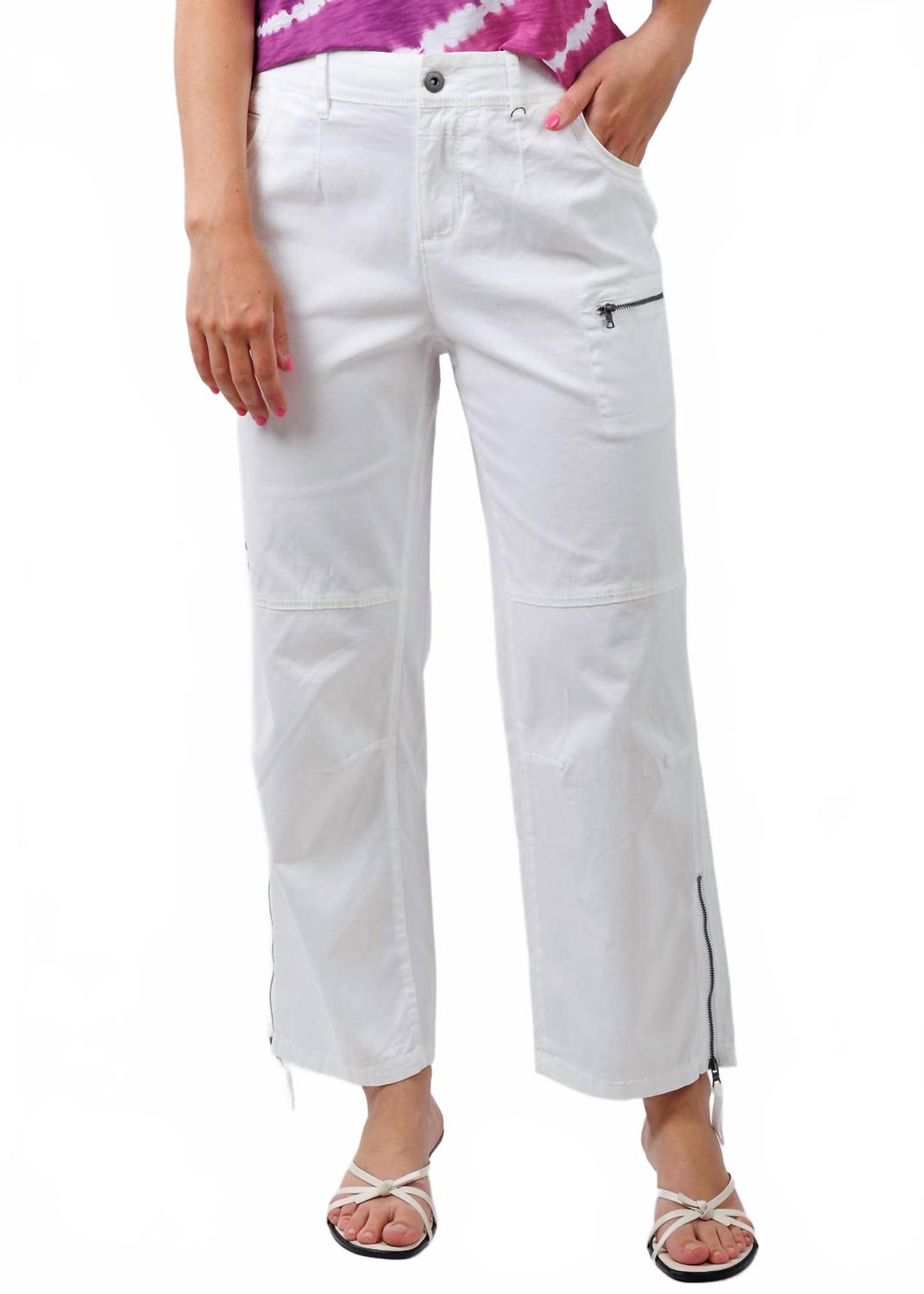 

Белые укороченные брюки Cyprus Marrakech