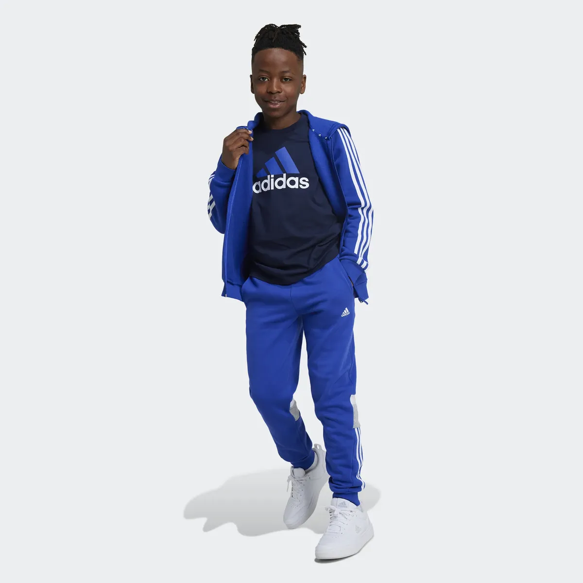

Толстовка Adidas Sportswear с капюшоном "U 3S FL FZ HOOD", белый