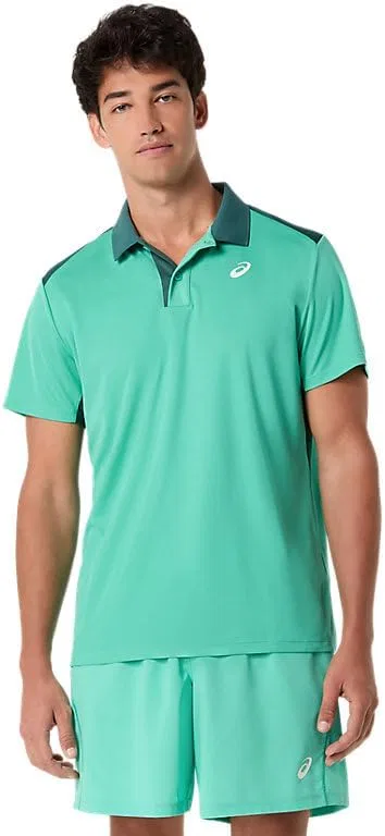 Мужская теннисная одежда ASICS Court Polo, Aurora Green