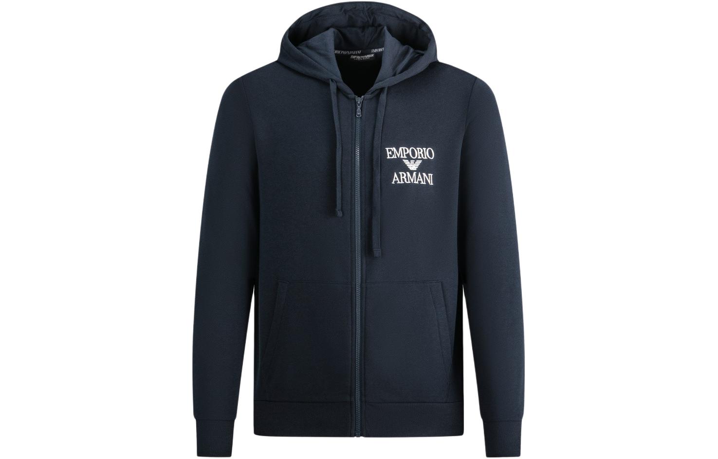 

Футболка худи мужская черная EMPORIO ARMANI