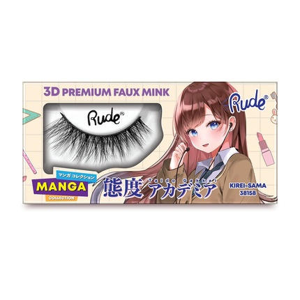 

RUDE Manga 3D искусственные норковые ресницы