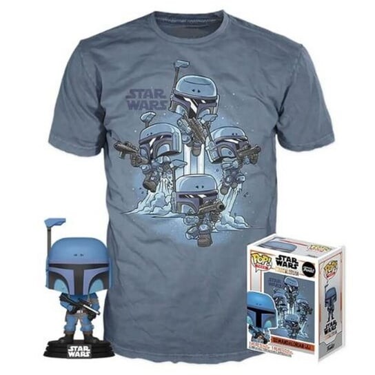 

Фигурка Funko Pop + футболка мандалорца из «Звездных войн», размер L