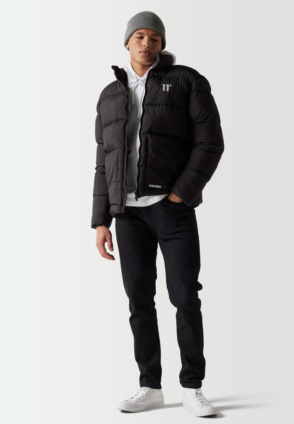 

Зимняя куртка PANEL PUFFER 11 DEGREES, черный