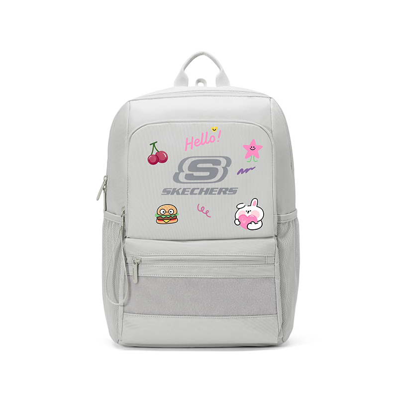 

Большой женский рюкзак из полиэстера разноцветный Skechers, серый