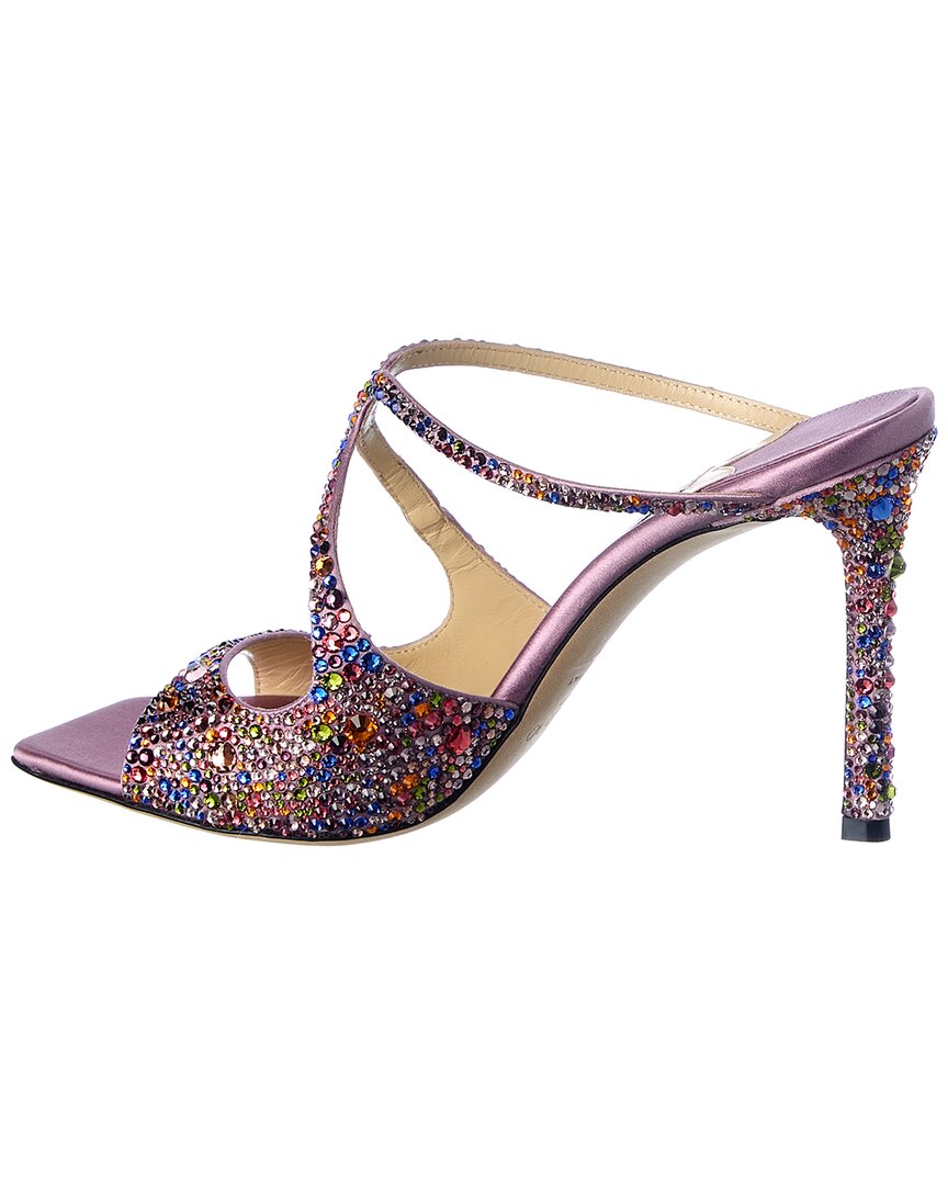 Jimmy Choo Anise 95 Glitter Sandal, розовый — фото 2