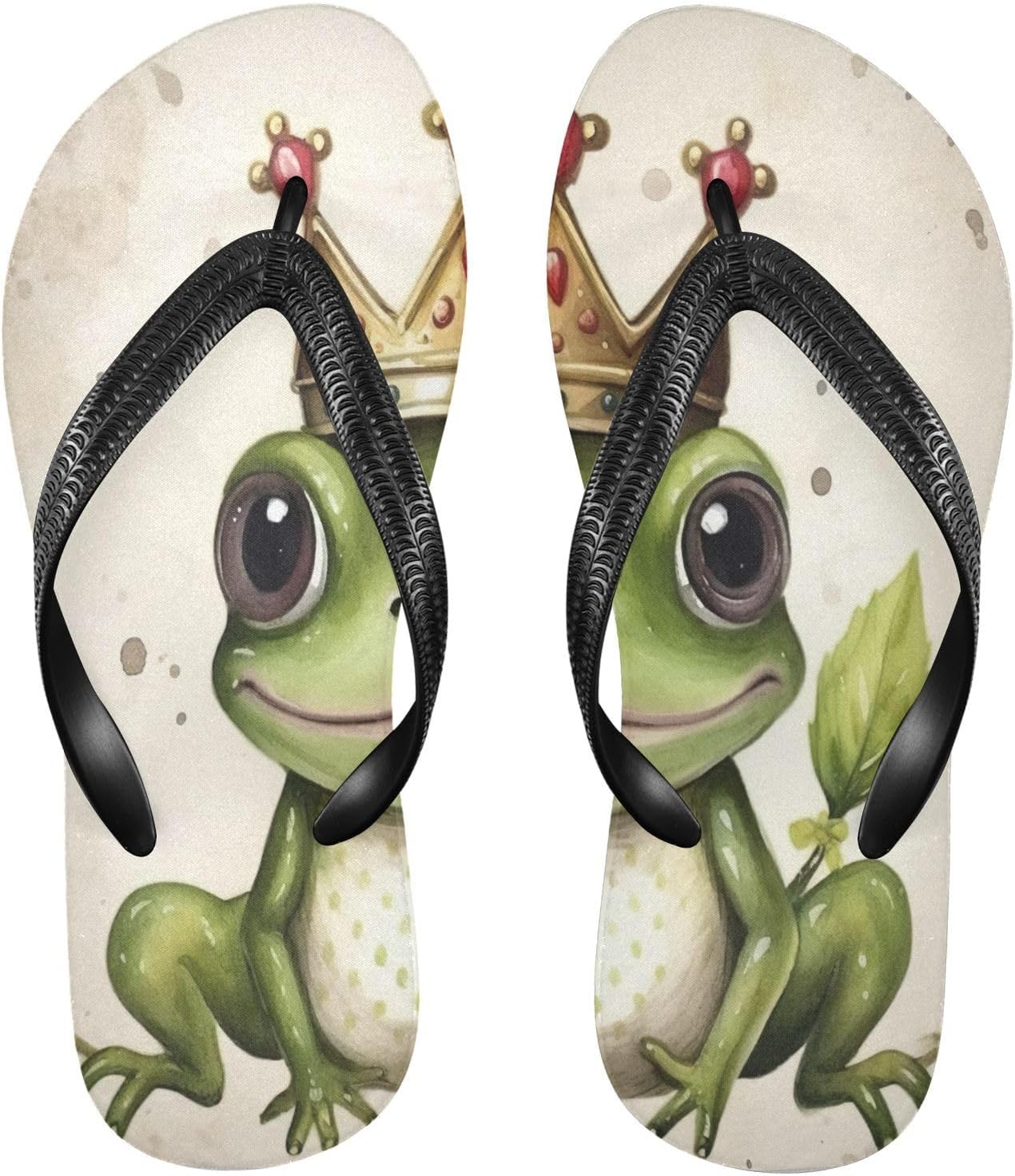 

STAYTOP Милые сандалии с лягушонком-королем для мужчин и женщин, пляжные шлепанцы, тапочки для душа