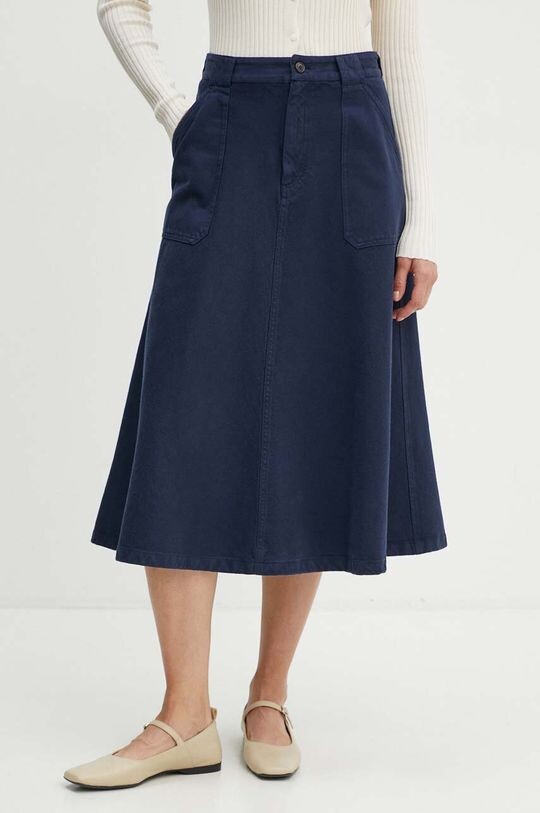 

Юпка Jupe Laurie из хлопка A.P.C., темно-синий