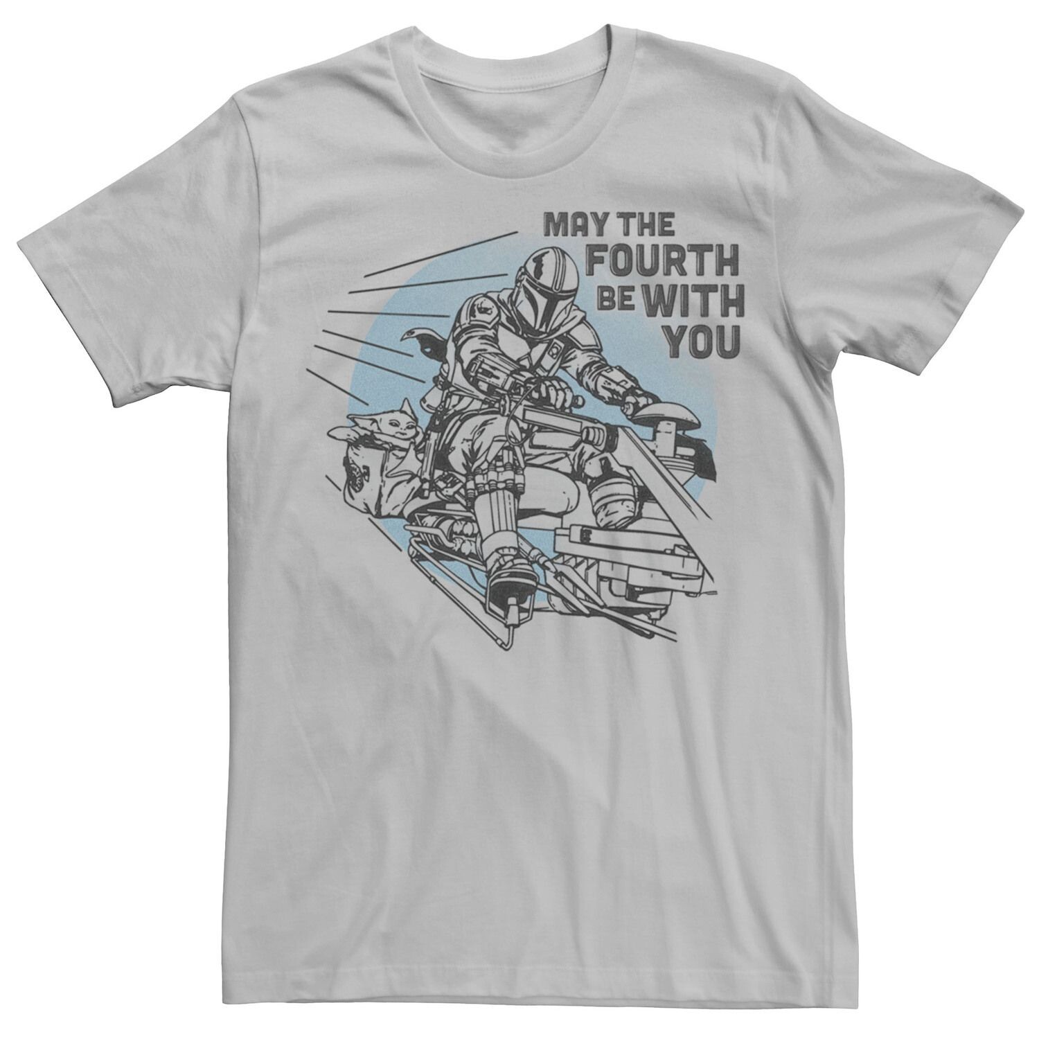 

Мужская футболка May The Fourth Be With You Mando Speeder «Звездные войны» Licensed Character