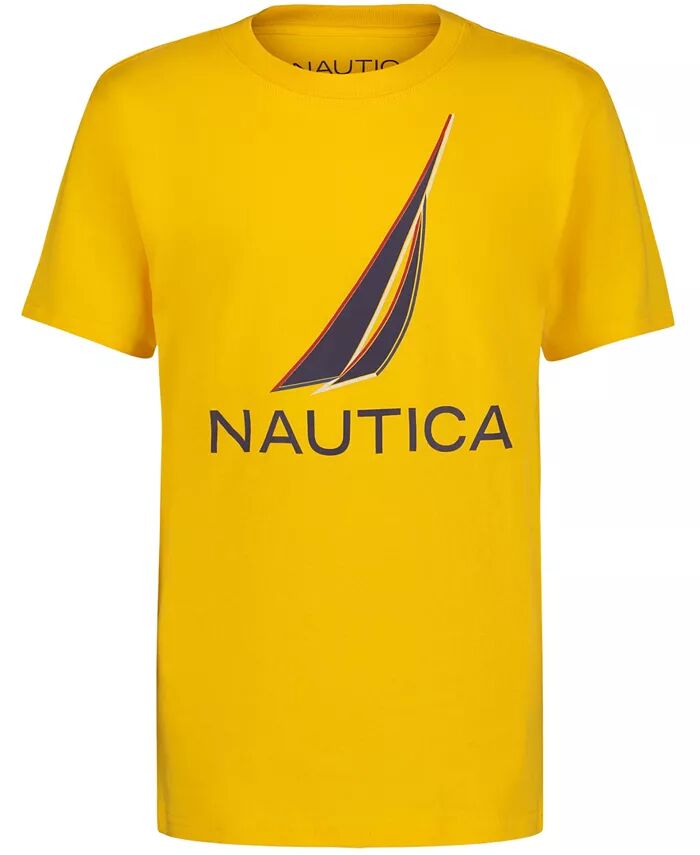 

Футболка с короткими рукавами цветного оттенка для мальчиков Nautica, синий