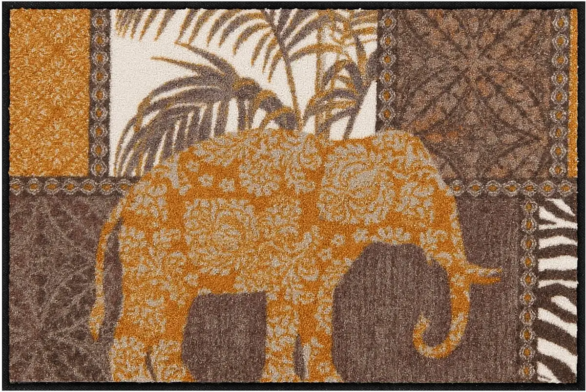 

Коврик Salonloewe, прямоугольный 75х150 см, цвет braun-gemustert