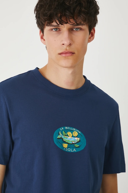 

Хлопковая футболка Medicine, темно-синий