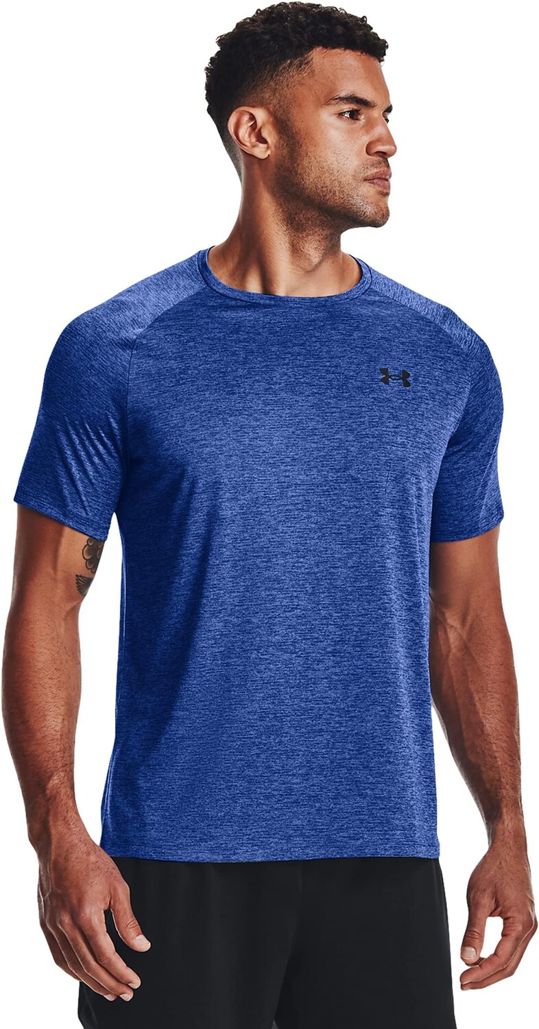 

Футболка Under Armour UA Tech 2.0 Short Sleeve Tee, цвет Tech Blue/Black