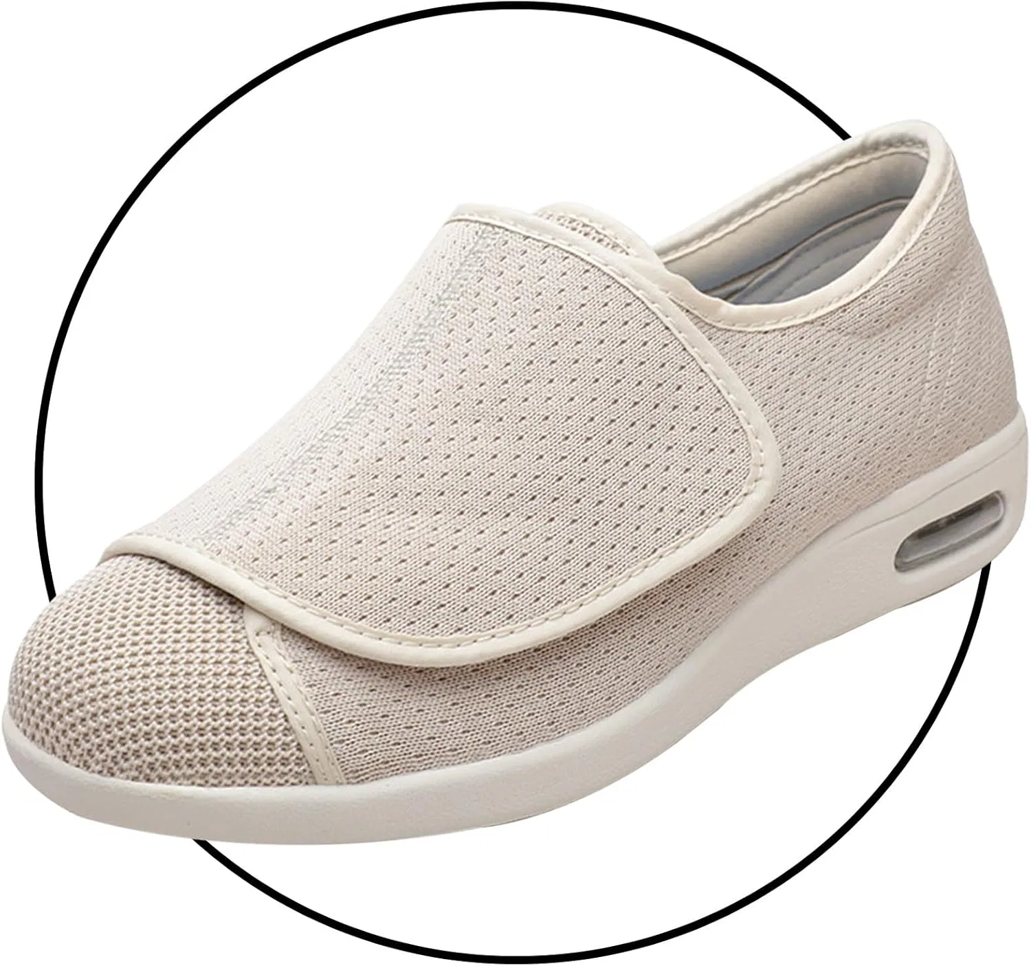 Туфли-лоферы широкие с регулировкой, Beige Möge
