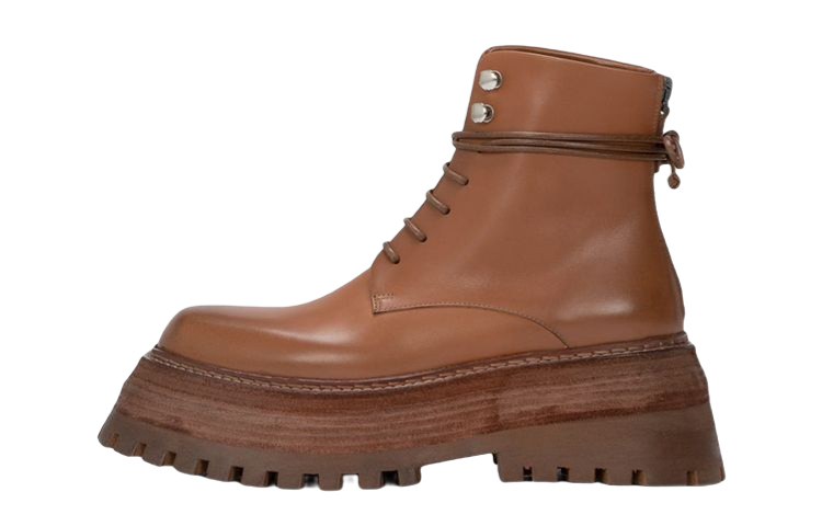Кожаные ботинки для пустыни Quadrarmato Marsèll, Original Shoe Box Not Included