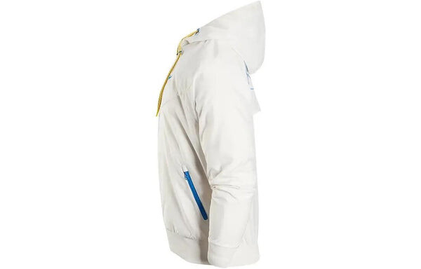 Куртка Nike Woven Sports Hooded Windbreaker Jacket 'White', белый — фото 4