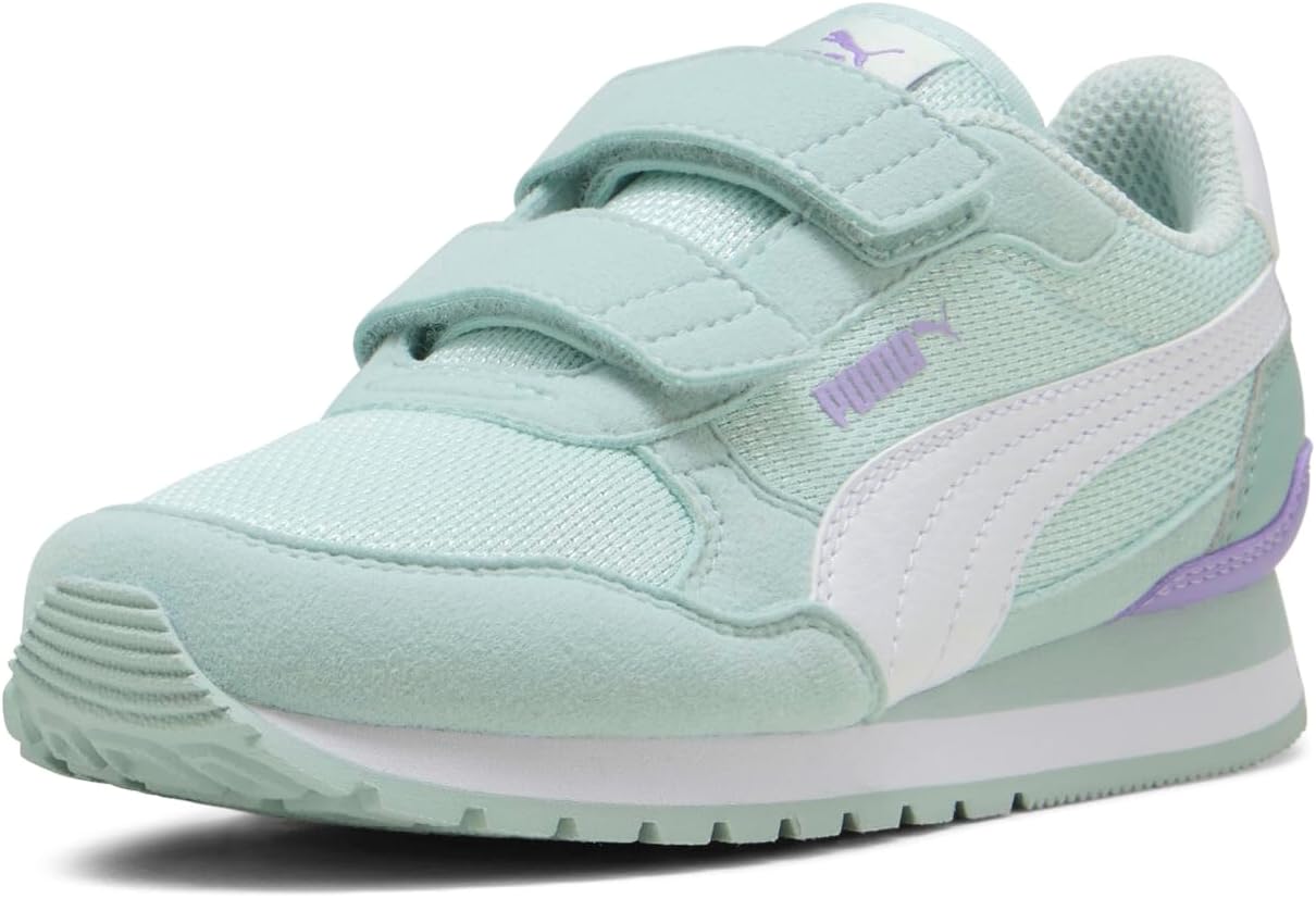 

Кроссовки Puma St Runner унисекс-детские на липучке, белый/лавандовый