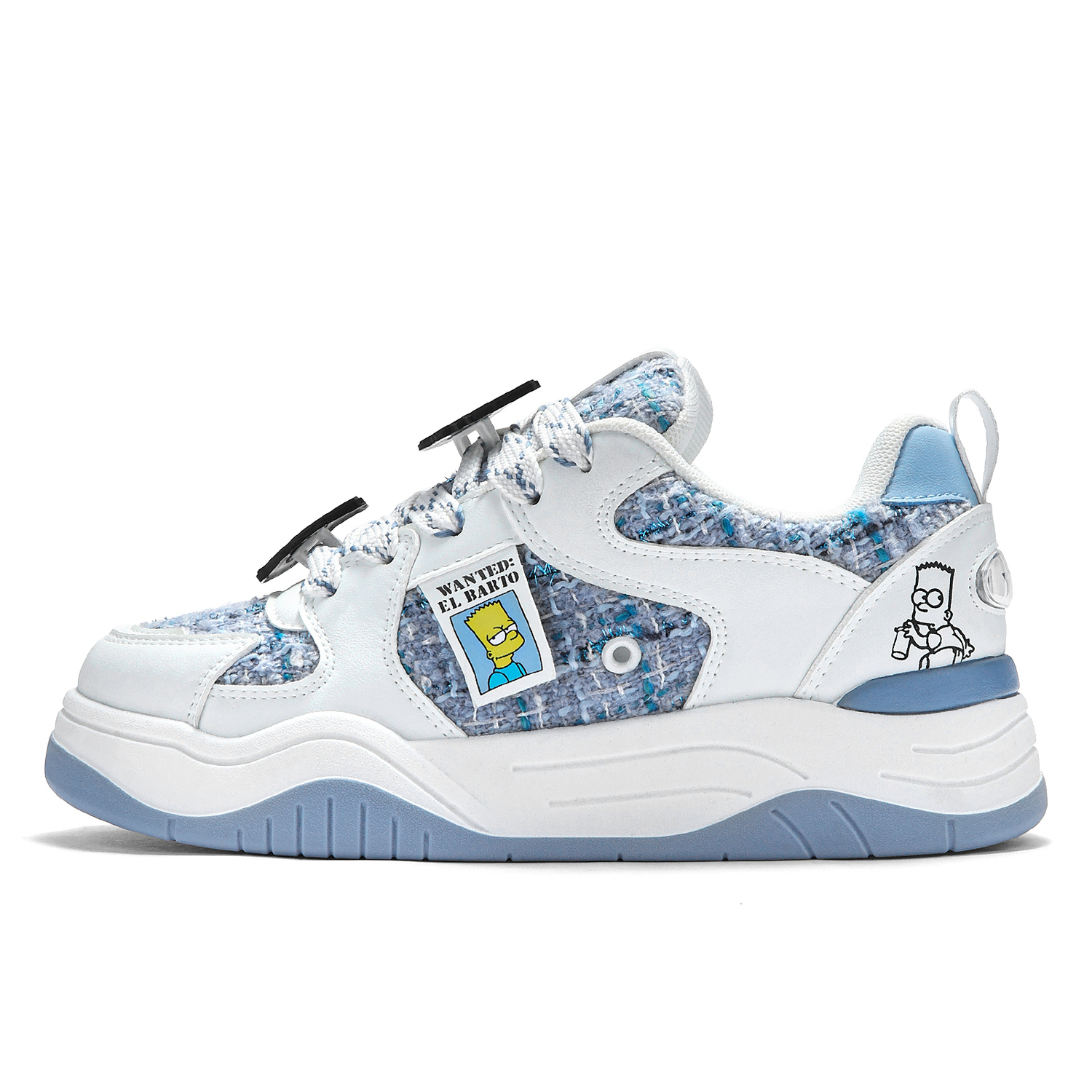 

The Simpsons Низкие скейтерские кроссовки унисекс классические голубые, цвет Light Blue[Classic]